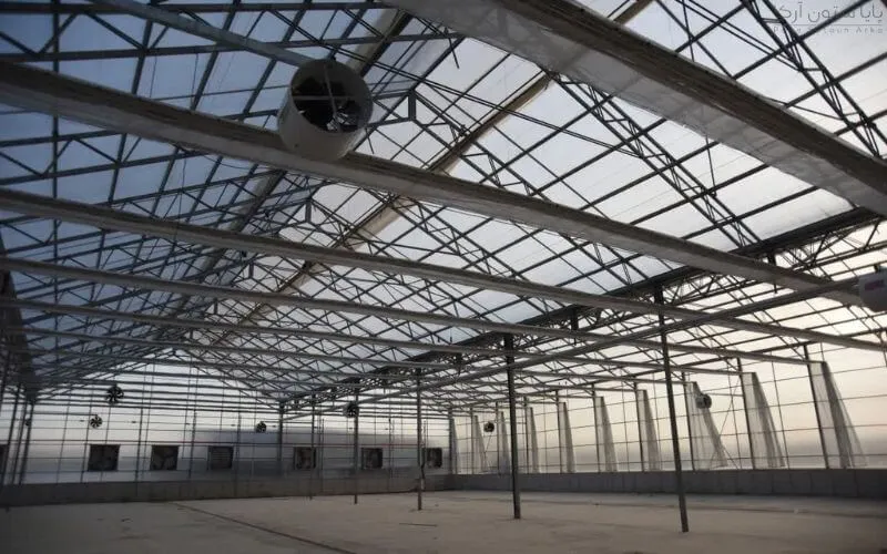 طراحی و اجرای گلخانه A-frame